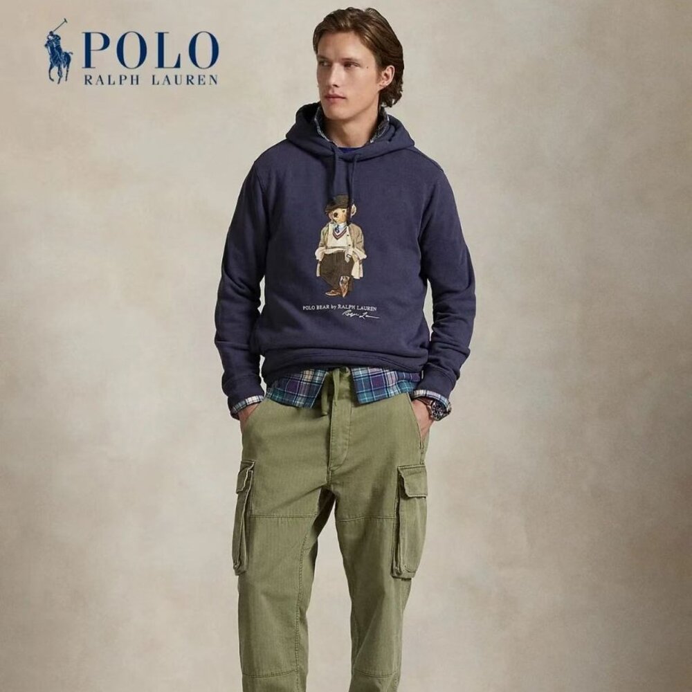 Polo Ralph Lauren Men's Polo Bear Fleece Hood - Picture 4 of 12